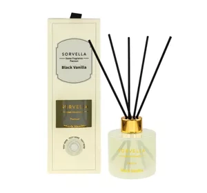 SORVELLA PREMIUM DUFTDIFFUSOR MIT STICKS BLACK VANILLA 120ML