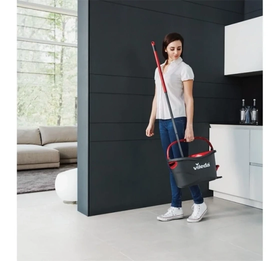 Vileda Turbo 2in1 Microfibre Set Wischmopp mit Eimer