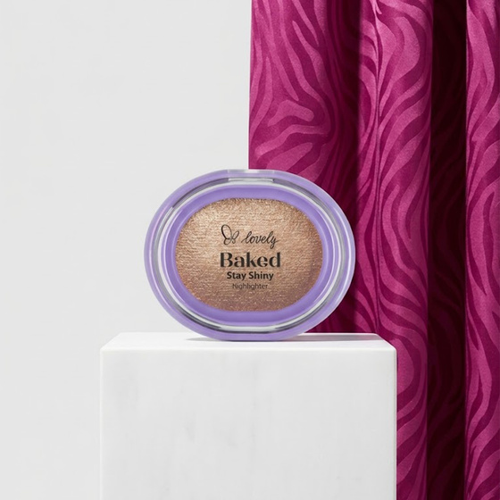 Kliknij na zdjęcie, aby je powiększyć Lovely Baked Stay Shiny – gebackener Highlighter für das Gesicht, 3–4 g