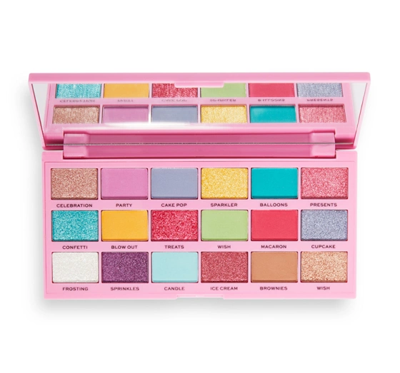 I HEART REVOLUTION TASTY LIDSCHATTENPALETTE BIRTHDAY CAKE 22G