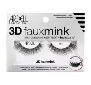ARDELL 3D FAUX MINK KÜNSTLICHE WIMPERN AUF STREIFEN 861