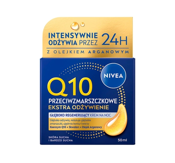 NIVEA Q10 ANTI FALTEN NACHTCREME EXTRA ERNÄHRUNG 50ML