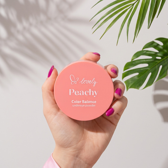 Kliknij na zdjęcie, aby je powiększyć Lovely Peachy Color Balance loser Puder für die Augenpartie 3,5 g