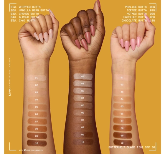 NYX Professional Makeup Buttermelt Glaze Creme-Foundation mit SPF30 08 Nutmeg Butta 30 ml