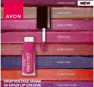 AVON POWER STAY FLÜSSIGER LIPPENSTIFT CHERRY CHARGE 7ML