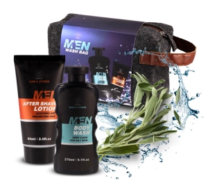 Aurora Sage Oil Geschenkset: Duschgel 270 ml + After-Shave-Lotion 60 ml 