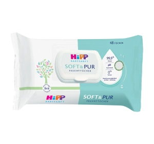 HiPP Babysanft Reinigungstücher für Babys ab der Geburt 48 Stück
