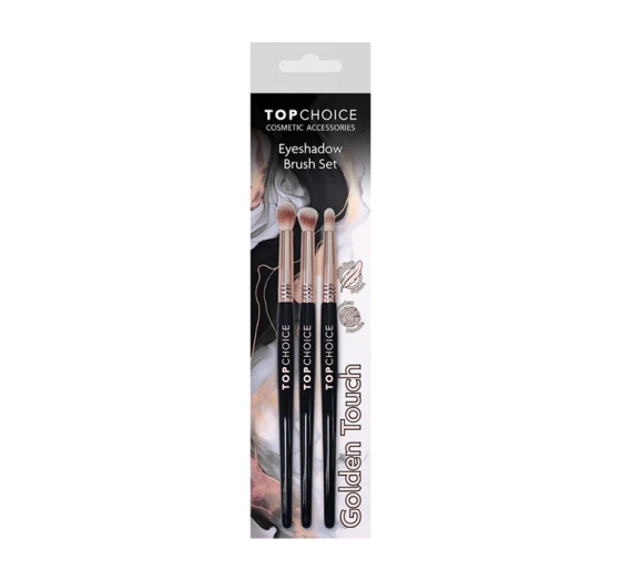Top Choice Golden Touch Augen-Make-up-Pinsel, 3er-Set, 38662
