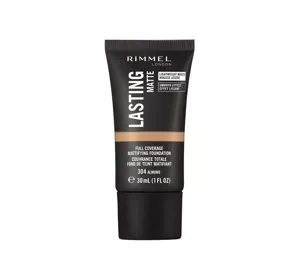 RIMMEL LASTING MATTE FOUNDATION 304 ALMOND 30ML