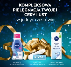 NIVEA Fresh Skin Geschenkset zur Gesichtspflege Make-up-Entferner + Tagescreme  SPF15 + Lippenpflege SPF15