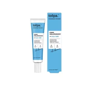 Tołpa Clinical Boost Hyaluronsäure + CBD-Öl Intensiv feuchtigkeitsspendende Gesichtscreme 40ml