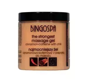 BINGOSPA wärmendes Massagegel Zimt, Koffein, Paprika 250 g