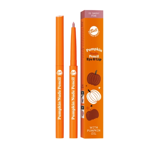 Bell Pumpkin Nude Pencil Lippen- und Augenkonturenstift mit Kürbiskernöl 02 Smoky Pink 0,25 g