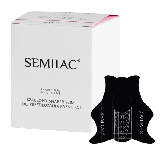 SEMILAC HARDI SHAPER SLIM SCHABLONEN ZUR NAGELVERLÄNGERUNG 100 STÜCK