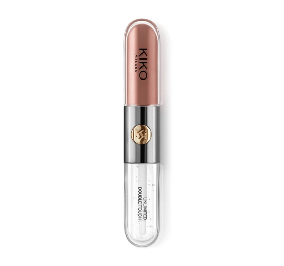   KIKO Milano Unlimited Double Touch Zweiteiliger Flüssiglippenstift 102 Satin Rosy Beige 2x3ml