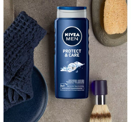 Kliknij na zdjęcie, aby je powiększyć NIVEA MEN PROTECT CARE DUSCHGEL 500 ML