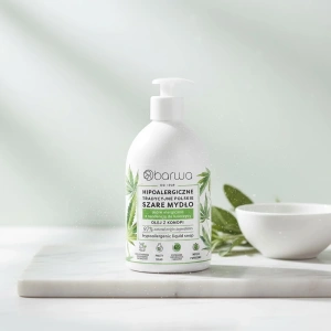 Barwa Hypoallergene traditionelle polnische Flüssigseife mit Hanföl 500 ml