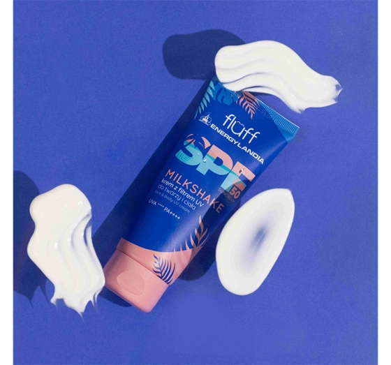 FLUFF ENERGYLANDIA SCHUTZCREME FÜR GESICHT UND KÖRPER SPF50 MILKSHAKE 100ML