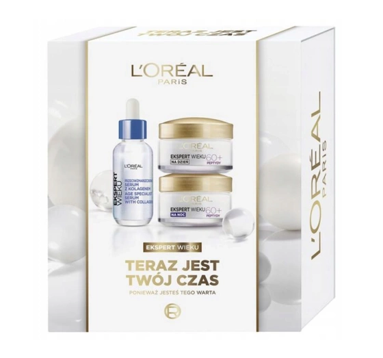 Kliknij na zdjęcie, aby je powiększyć L'Oréal Paris Age Expert Geschenkset für Frauen 60+ Tagescreme 50 ml + Nachtcreme 50 ml + Serum 30 ml