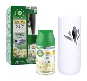 Air Wick Freshmatic Set Automatischer Lufterfrischer Weiß + Nachfüllung Weiße Blumen