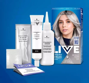 SCHWARZKOPF LIVE INTENSE COLOUR URBAN METALLICS HAARFÄRBEMITTEL U71 METALLIC SILVER