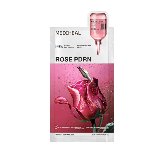 Kliknij na zdjęcie, aby je powiększyć Mediheal Rose PDRN Tuchmaske zur Porenverfeinerung 24 ml