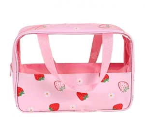 eCarla wasserdichte Kosmetiktasche KS148 Erdbeeren