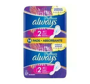 ALWAYS PLATINUM DAMENBINDEN MIT FLÜGELN 2 SUPER 14 STÜCK