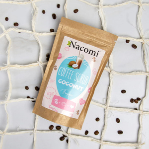 Nacomi Coffee Scrub – trockenes Kaffee-Körperpeeling mit Kokos, 200 g