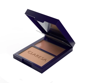 Claresa Duo Palette Creamy & Pressed Cremig-pudrige Bronzer-Palette zum Konturieren 02 Sun Tropez 8,5 g
