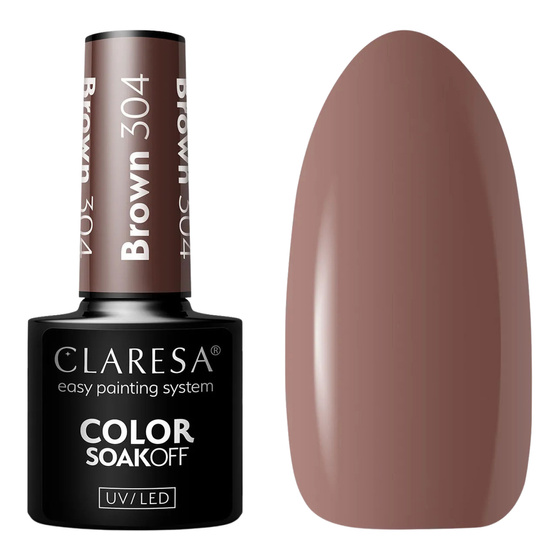 Kliknij na zdjęcie, aby je powiększyć Claresa Hybrid-Nagellack Brown 304, 5 g
