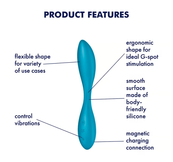 Kliknij na zdjęcie, aby je powiększyć SATISFYER G-SPOT FLEX 1 G-PUNKT-VIBRATOR BLAU
