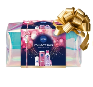 NIVEA You Got This Geschenkset mit Gesicht- und Körperpflegeprodukten mit Kosmetiktasche