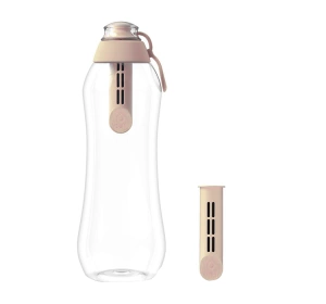 Dafi Soft Wasserflasche 0,7 l Beige + 2 Aktivkohlefiltern