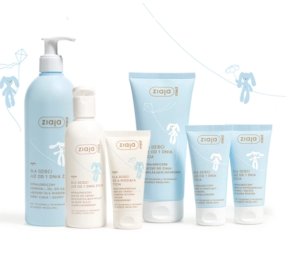 Ziaja Med für Kinder – hypoallergene, besonders pflegende Creme für Gesicht und Hände bei jedem Wetter, ab dem 1. Lebenstag, 50 ml