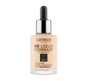 CATRICE HD LIQUID COVERAGE FOUNDATION 002 PORCELAIN BEIGE 30 ML