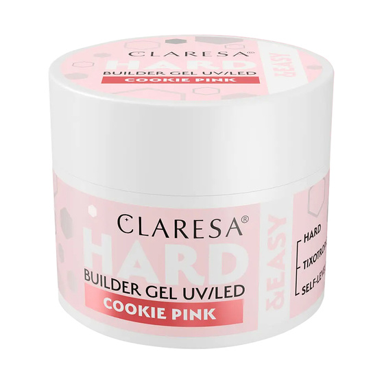 Kliknij na zdjęcie, aby je powiększyć Claresa Hard&Easy Aufbau-Gel „Cookie Pink“ 12 g