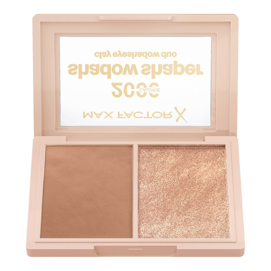 Kliknij na zdjęcie, aby je powiększyć Max Factor 2000 Calorie Shadow Shaper Lidschatten-Duo 020 Bronze Glaze 4 g