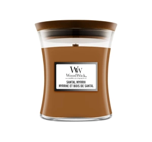 Woodwick Medium Jar Candle Duftkerze Santal Myrrh 275g