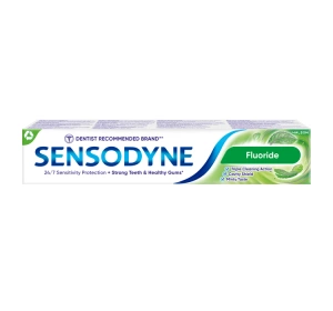 Sensodyne Fluoride Zahnpasta mit Fluorid zum Schutz vor Karies, 75 ml
