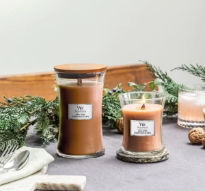 WoodWick Large Jar Candle Duftkerze Santal Myrrh 610g