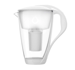 Dafi Crystal LED Glas-Wasserkanne 2 l weiß + Classic-Filter