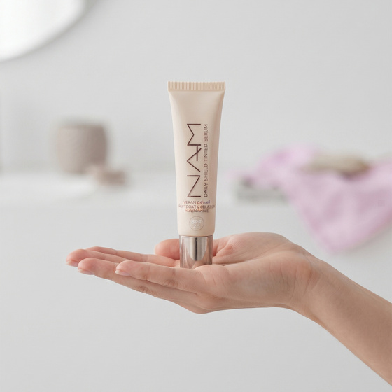 Kliknij na zdjęcie, aby je powiększyć NAM Daily Shield Tinted – getöntes Gesichtsserum mit LSF 25, 02, 25 g