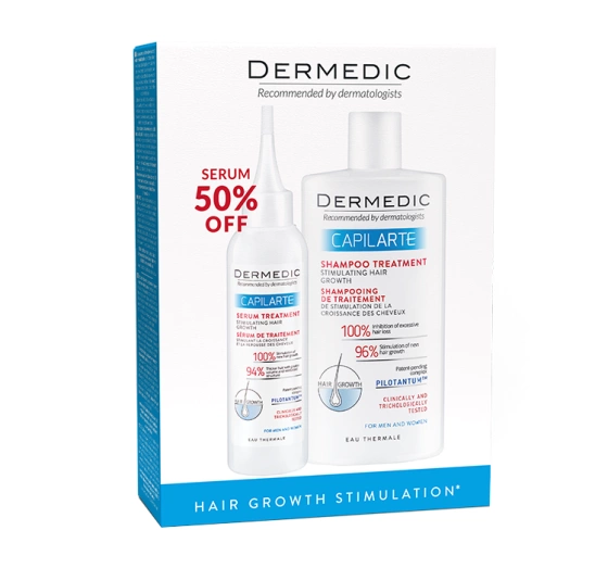 DERMEDIC CAPILARTE HAARWACHSTUM STIMULIERENDE KUR SHAMPOO + SERUM