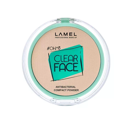 LAMEL CLEAR FACE COMPACT POWDER ANTIBAKTERIELLES GEPRESSTES PUDER 401 LIGHT NATURAL 6G