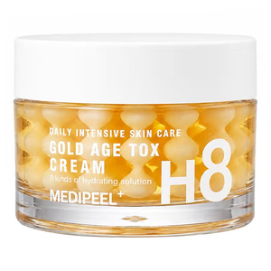 MEDIPEEL Gold Age Tox H8 Cream – Anti-Falten-Kapselcreme mit Extrakt aus der Goldseidenraupe, 50 g