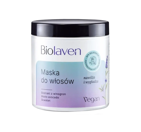 BIOLAVEN ORGANIC HAARMASKE FEUCHTIGKEITSSPENDUNG GLÄTTUNG 250ML