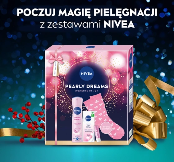 NIVEA Pearly Dreams Geschenkset für Frauen mit Kosmetik und Socken