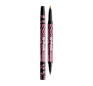 NYX Professional Makeup x Beetlejuice zweiseitiger Eyeliner 01 Black + Pink Chrome 0,1g + 0,4ml