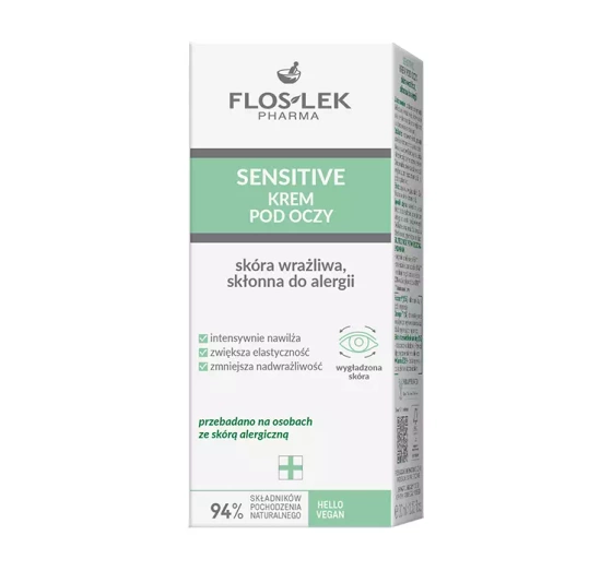 FLOSLEK FEUCHTIGKEITSSPENDENDE AUGENCREME FÜR EMPFINDLICHE HAUT 30ML